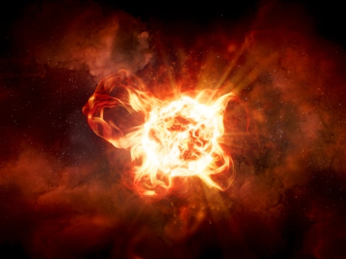 Artist’s impression of the red hypergiant star VY Canis Majoris